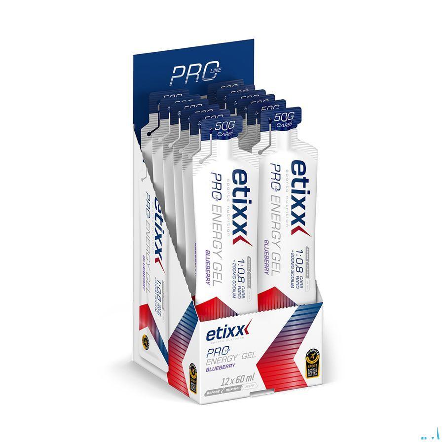 Etixx Double Carb Energy Gel Prol.Blueberry12X60ml  -  Ceres Pharma