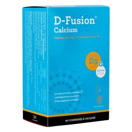 D-Fusion Calcium 500/1000 Kauwtabl 60