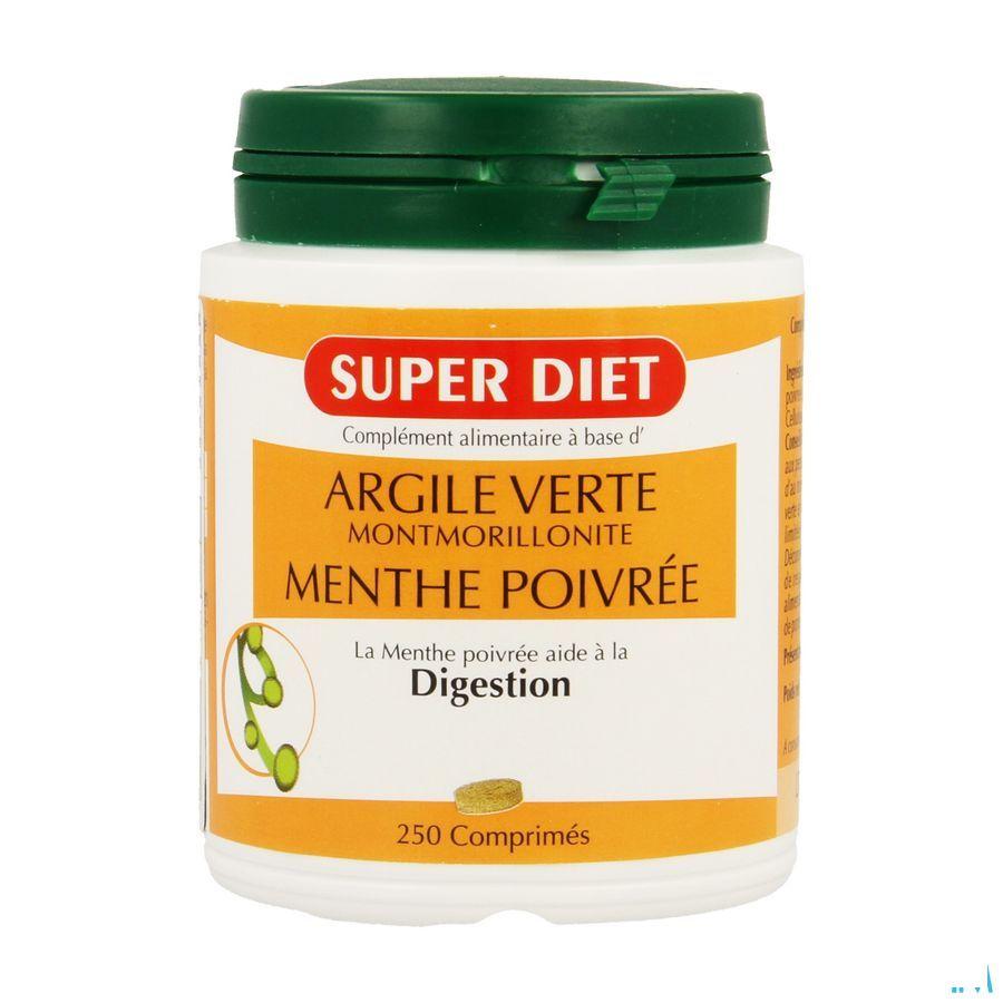 Super Diet Groene Klei Tabletten 250  -  Superdiet Laboratoires