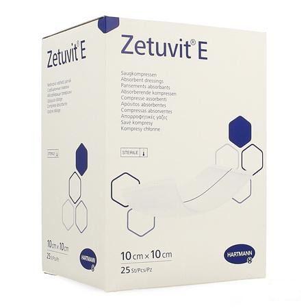Zetuvit E 10x10cm St. 25 P/s  -  Hartmann