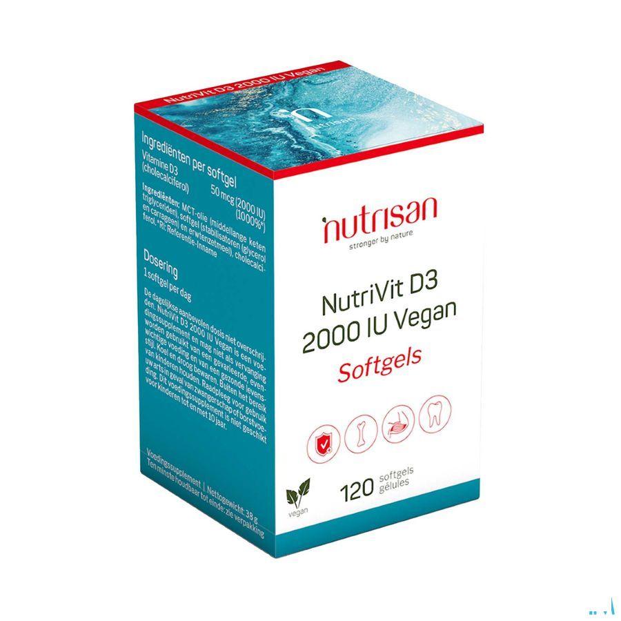 Nutrivit D3 2000 Iu Vegan Caps 120 Nutrisan  -  Nutrisan