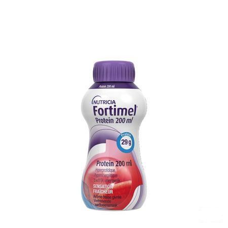 Fortimel Protein 200 ml Aardbei Verfrissend 4X200 ml  -  Nutricia