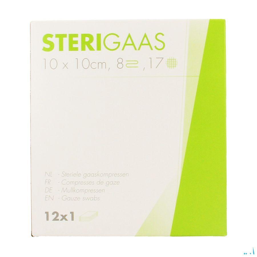 Sterigaas Kompres Steriel 8l 10,0x10,0cm 12x1