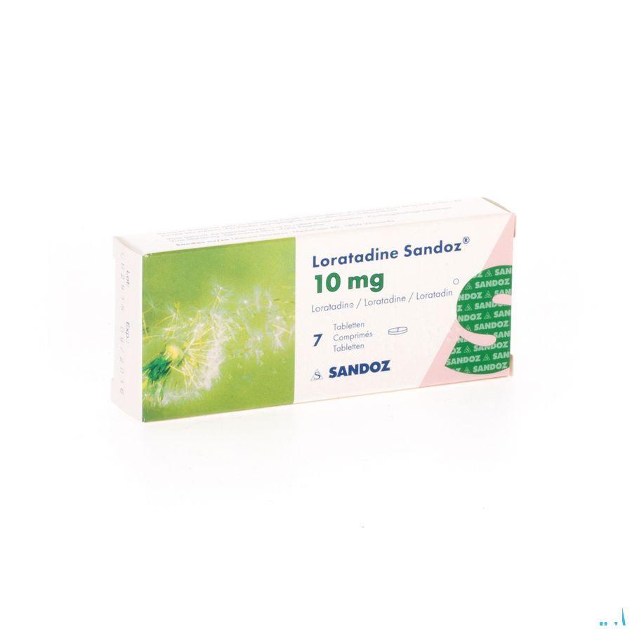 Loratadine Sandoz Comp 7 X 10 mg