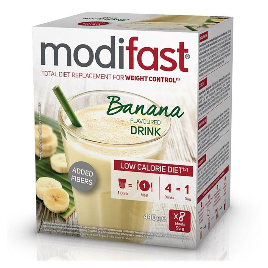 Modifast Banana Flavoured Milkshake 8x55 gr  -  Nutrition & Sante