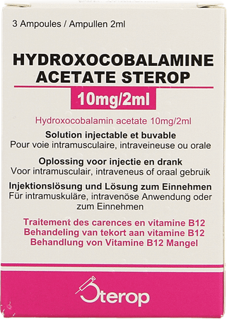 Hydroxocobal.acet. Ampullen 3x10 mg/2 ml  -  Sterop