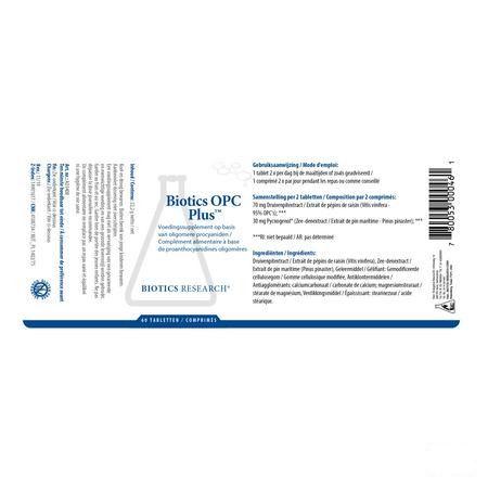 Biotics OPC Plus 60 tabletten  -  Energetica Natura
