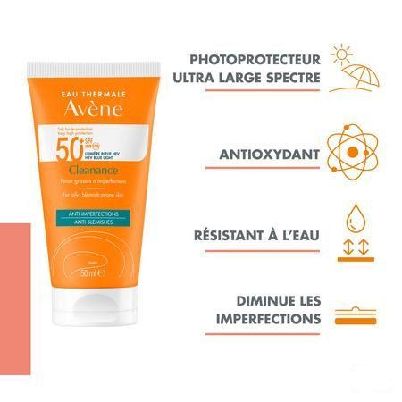Avene Zon Ip50 + Cleanance 50 ml  -  Avene