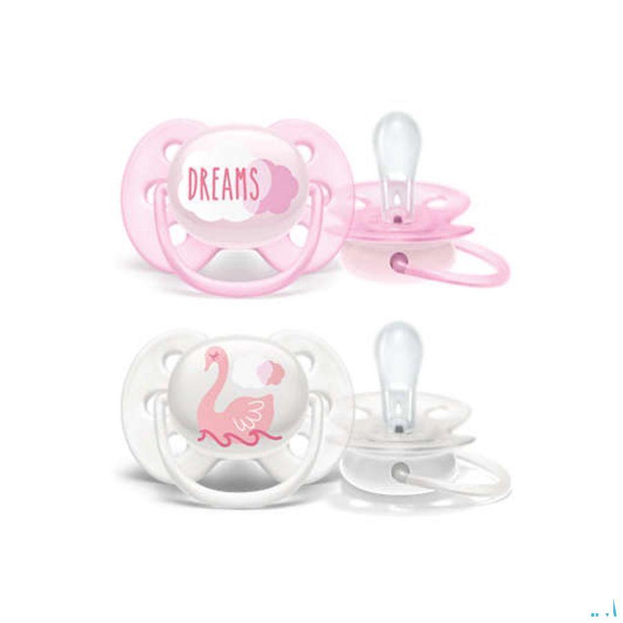 Philips Avent Fopspeen 0M+ Soft Girl  -  Bomedys