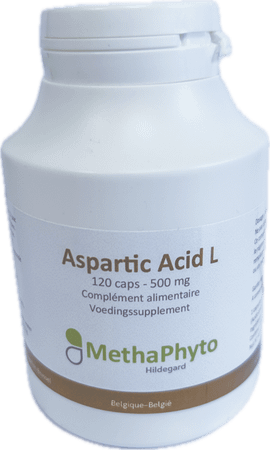 Aspartic Acid L 500 mg 120 Capsule Hildegard  -  Methaphyto