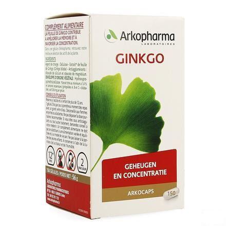 Arkocaps Ginkgo Biloba Plantaardig 150 3733110  -  Arkopharma