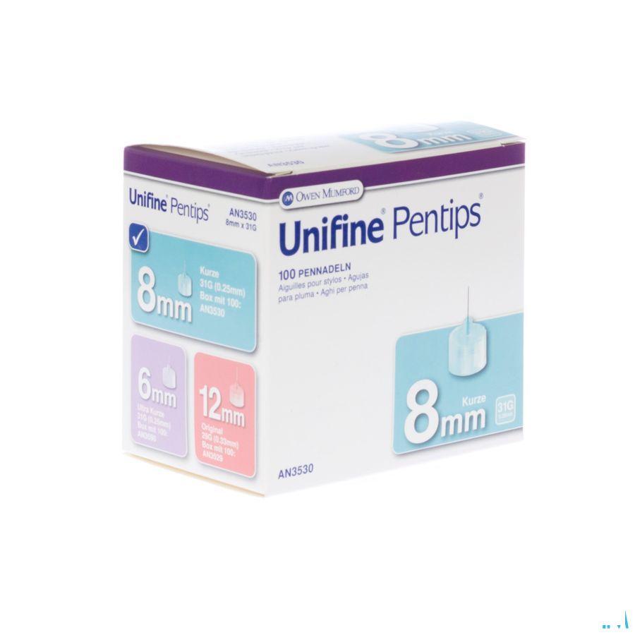 Unifine Pentips Pennaald 31 gr 8mm 100 An3530  -  Line-Gold