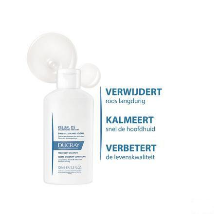 Ducray Kelual Ds Shampoo Verzorg. Hardnek. Roos 100 ml