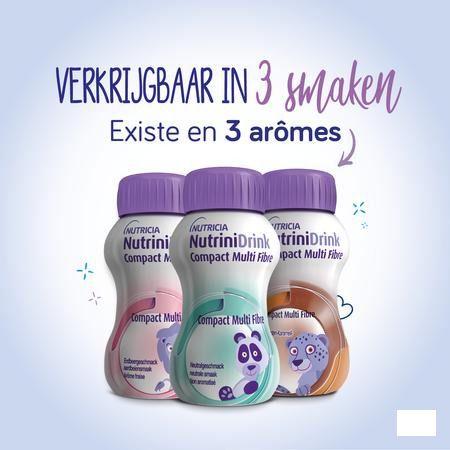 Nutrinidrink Compact Mult Fibre Chocosmaak 4X125 ml  -  Nutricia