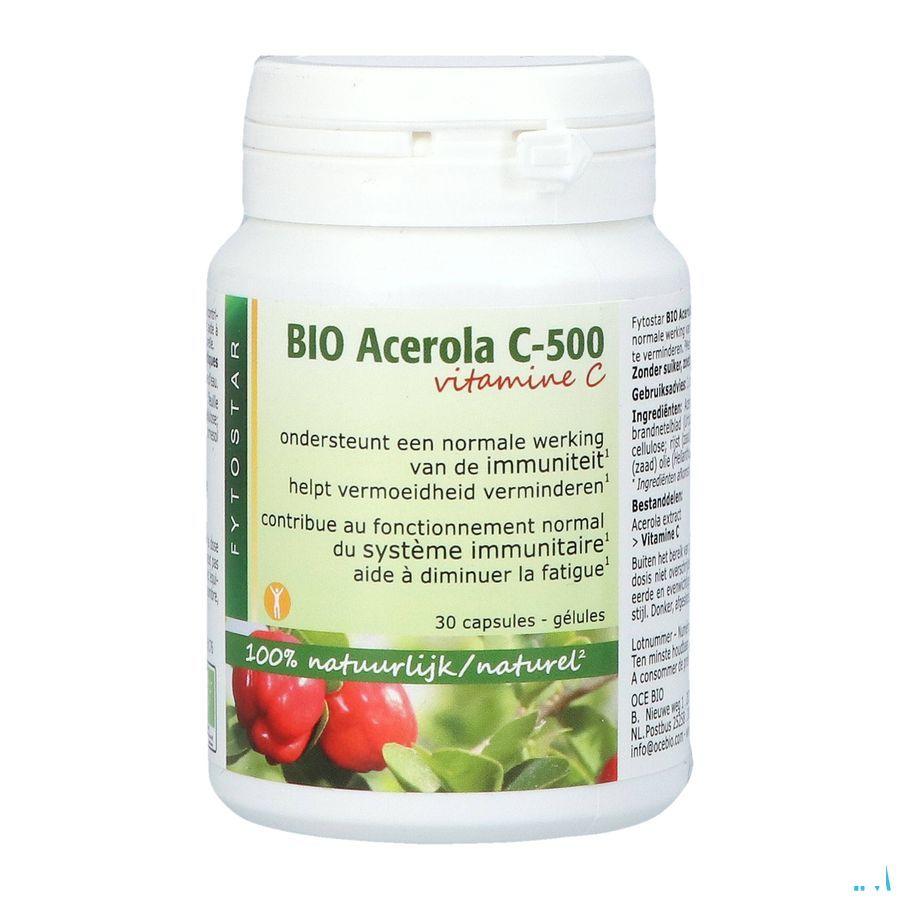 Fytostar Acerola Bio C-500 Caps 30  -  Ocebio