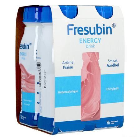 Fresubin Energy Drink 200 ml Fraise/aardbei  -  Fresenius