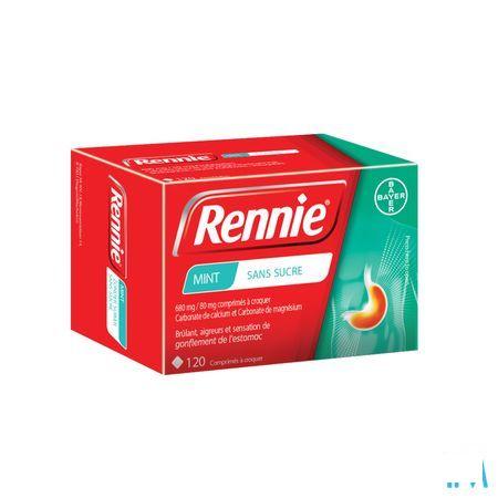 Rennie Sans Sucre Pastilles 120