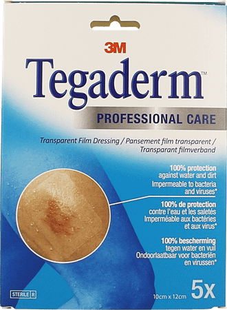 Tegaderm 3M Film Dressing Transp 10 x 12Cm 5 1626P