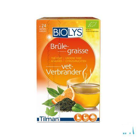 Biolys Groene Thee Citroenvruchten Zakjes 24  -  Tilman