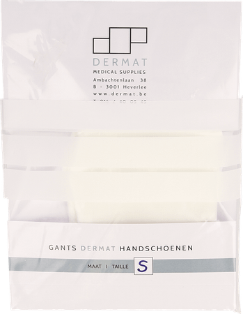 Dermat Handsch 2 Small 100% Katoen  -  Dermat