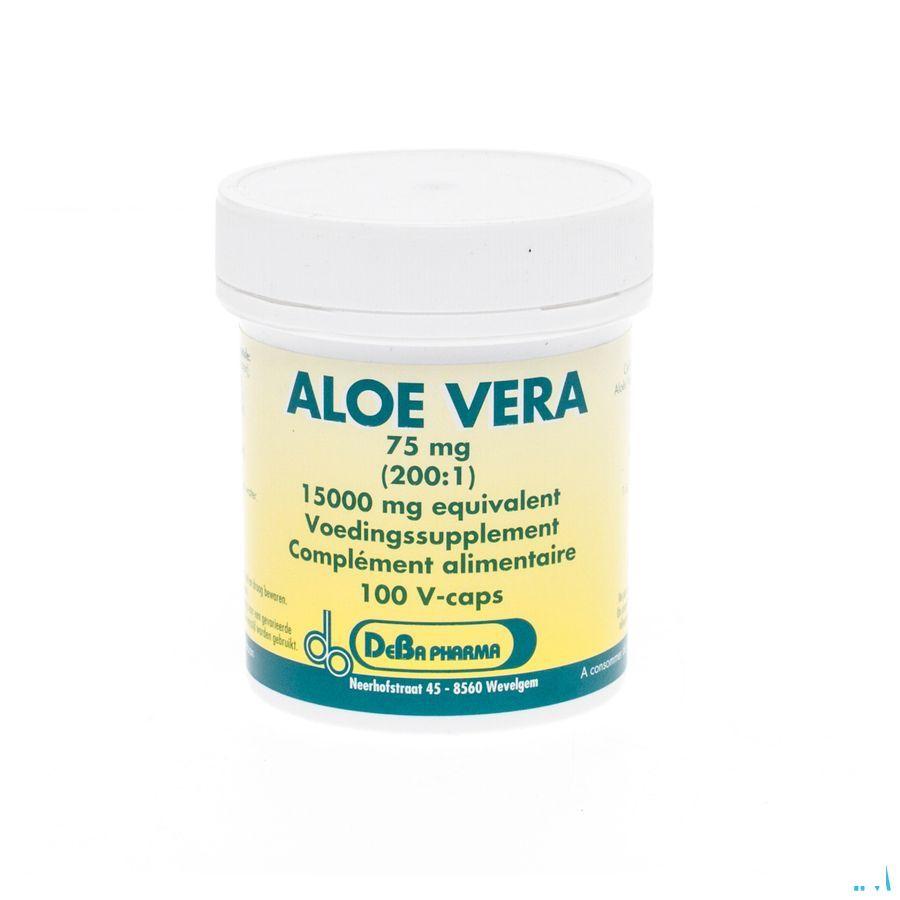 Aloe Vera 200:1 V-Capsule 100x75 mg  -  Deba Pharma