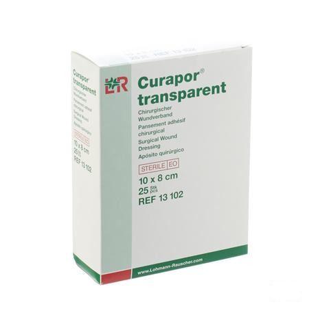 Curapor Transparant Steriel 10cmx 8cm 25 13102  -  Lohmann & Rauscher