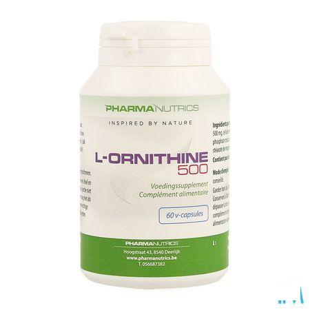 L-Ornithine 500 V-Caps 60 Pharmanutrics  -  Pharmanutrics