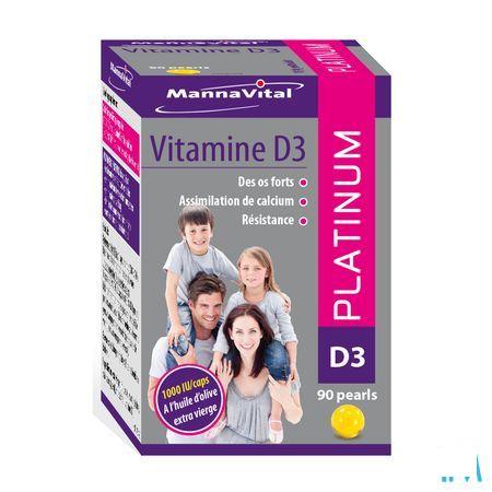 Mannavital Vitamine D3 Platinum Capsule 90