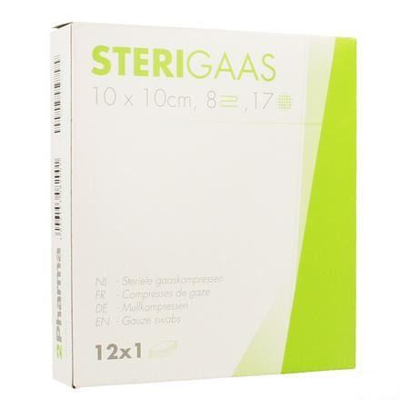 Sterigaas Kompres Steriel 8l 10,0x10,0cm 12x1