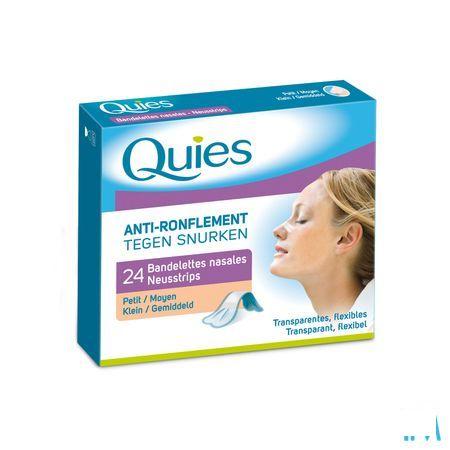 Quies Tegen Snurken Neusstrips Groot 24  -  Quies