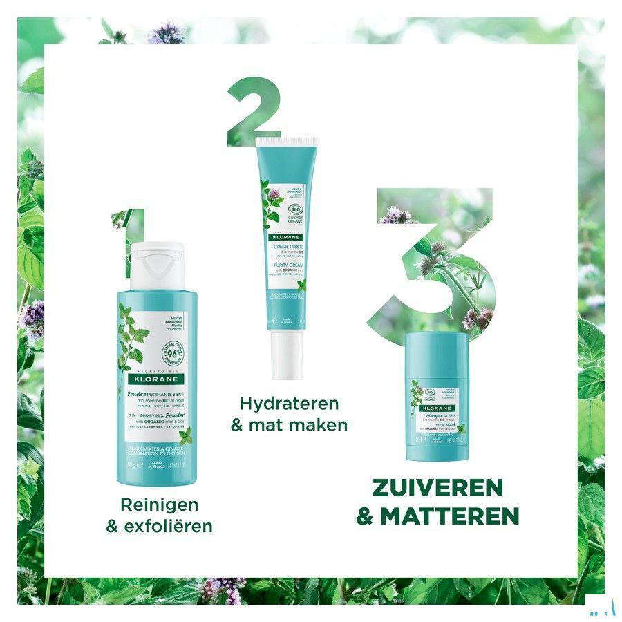 Klorane Visage Menthe Aquatique Masque Stick 25G