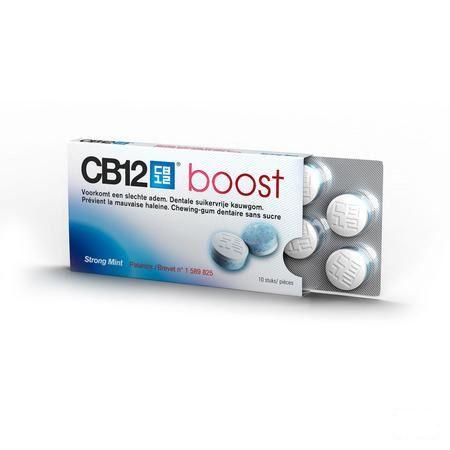 Cb12 Boost Chewing Gum Strong Mint sans sucre 10