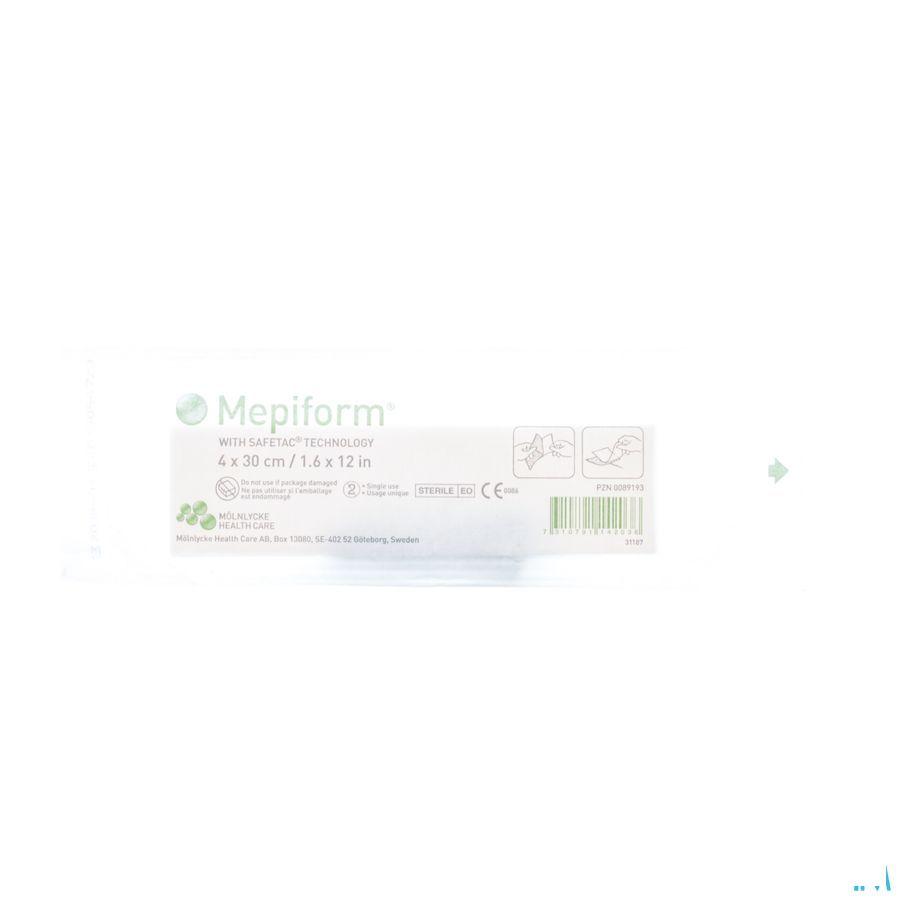Mepiform Pansement Adh A/Cicat. Ster 4X30,0Cm 1 293100