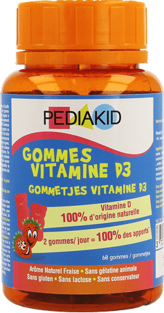 Pediakid Gummies Vitaminen D3 Gommetjes 68