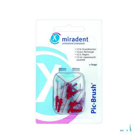 Miradent Pic-brush Brossette Bordeaux 12  -  Eureka Pharma