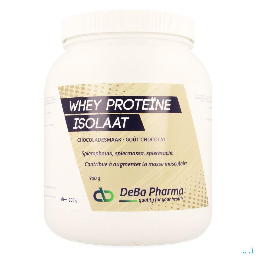 Whey Proteine Isolaat Chocolade 900  -  Deba Pharma