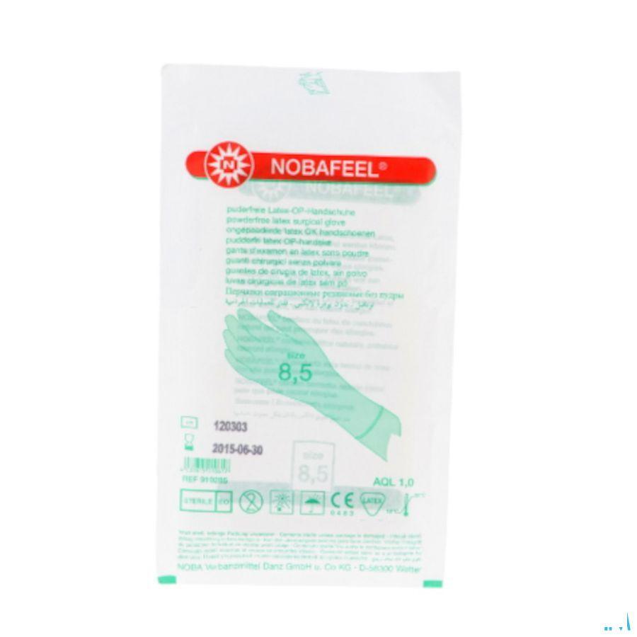 Nobafeel Handschoen Latex Poedervrij Steriel 8.5  -  Bota