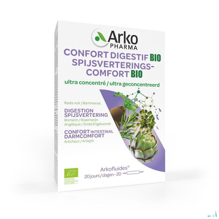 Arkofluide Confort Digestif Bio Ampoule 20  -  Arkopharma