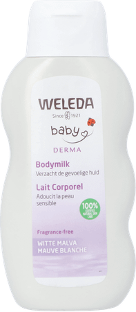 Weleda Sensitive Bodymilk Witte Malva 200 ml  Weleda Sensitive Bodymilk Witte Malva 200 ml