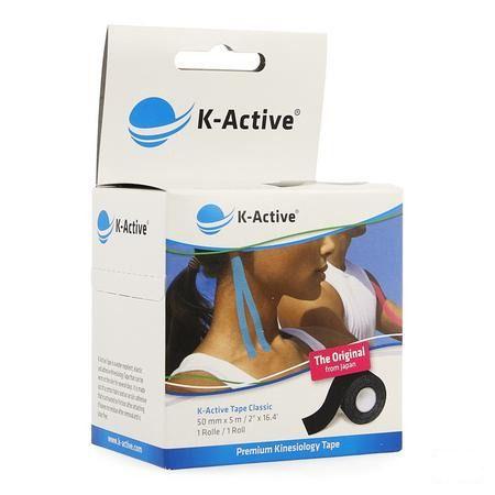 Naqi K Active Tape Black 5,0cmx5m  -  Naqi