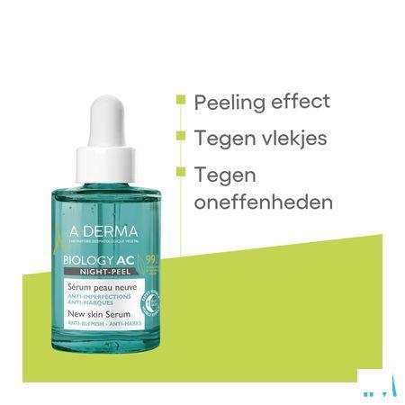Aderma Biology Ac Night Peel Serum A/Imperf. 30 ml