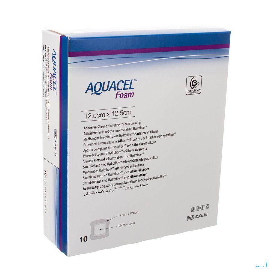 Aquacel Schuimverb Adh Hydrofiber 12,5X12,5Cm 10