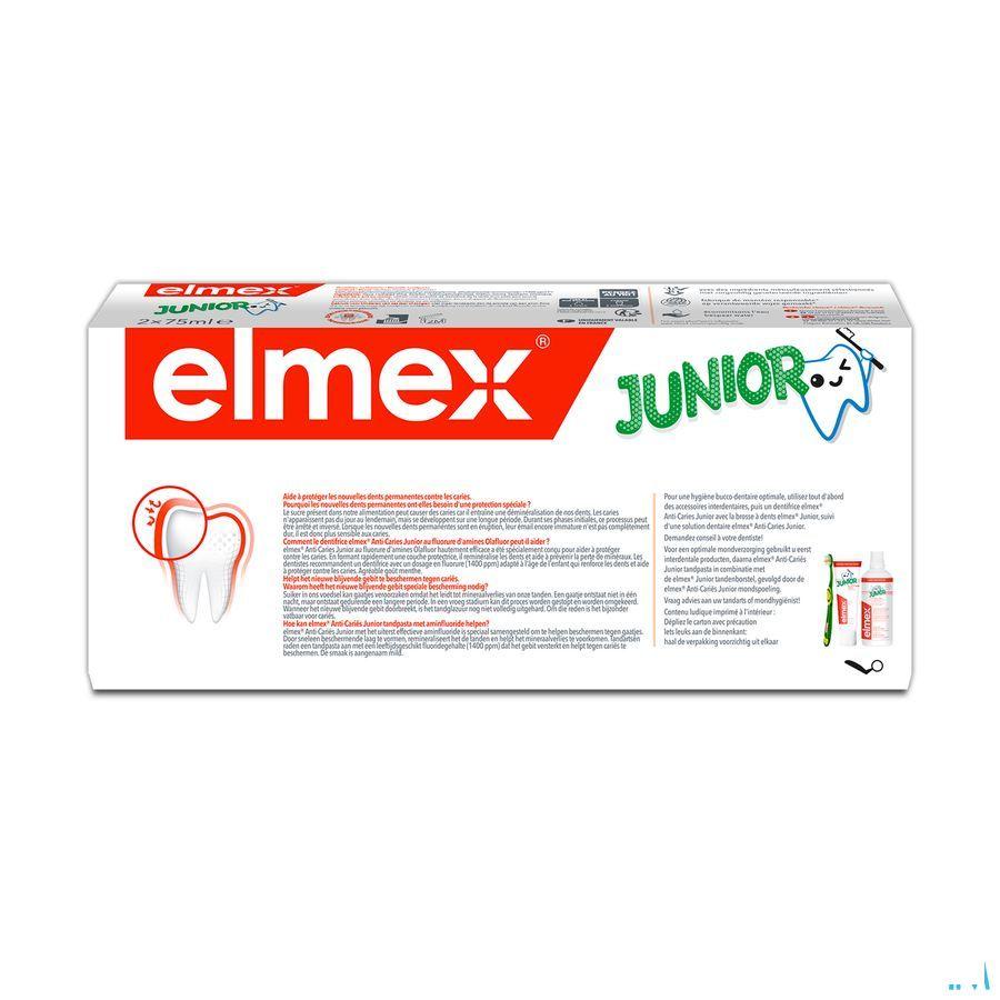 Elmex A/Caries Junior Tandpasta 6-12J Tube 2 x 75 ml