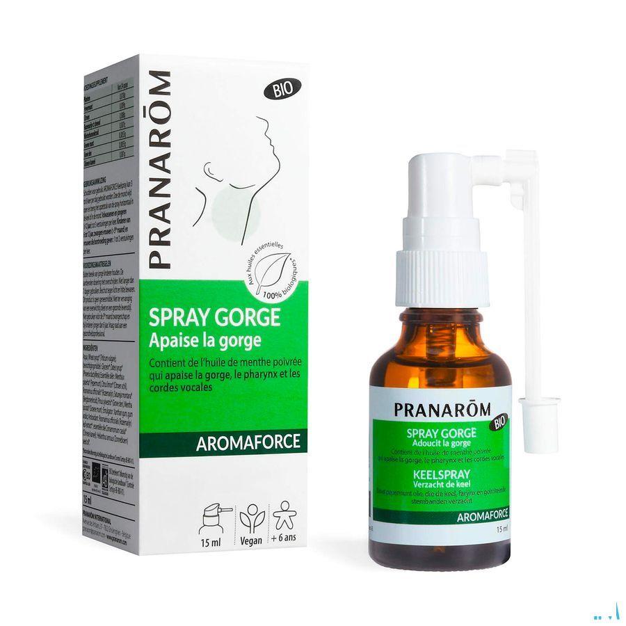 Aromaforce Bio Spray Gorge Apaisant 15 ml  -  Pranarom