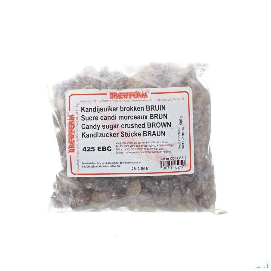 Kandijsuiker Bruin Brokken 500 gr 0070821  -  Brouwland