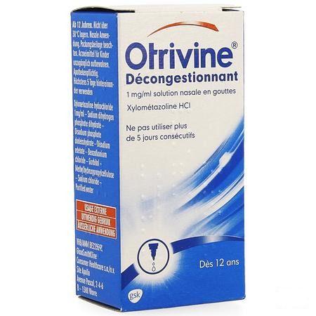 Otrivine Hydrat 1 0/00 Gouttes 10 ml