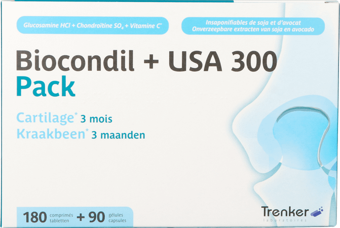 Biocondil Usa 300 Comp Pell 180 + Caps 90