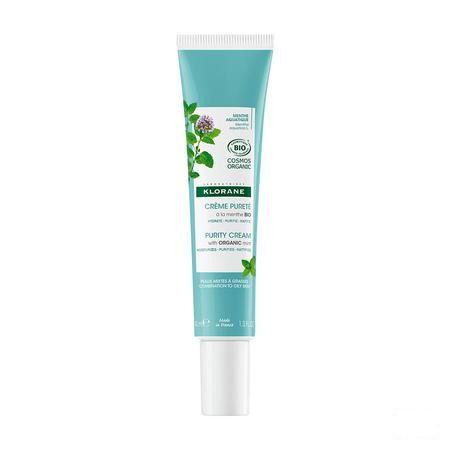 Klorane Gezicht Aquatic Munt Zuiverende Creme 40 ml