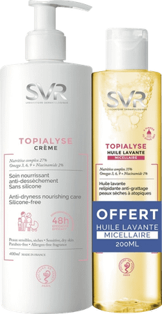 Topialyse Duo Creme 400 ml + Huile 200 ml  -  Svr Laboratoire