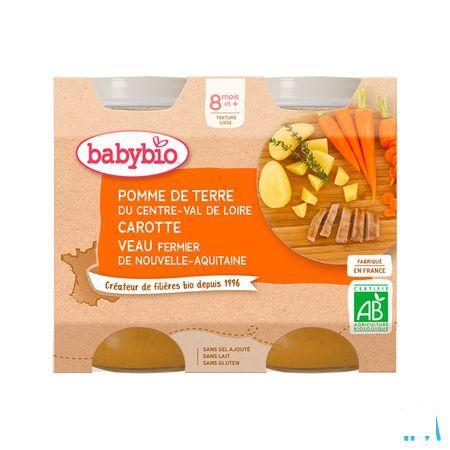 Babybio Bipack Groenten-Kalf 2X200g 51051